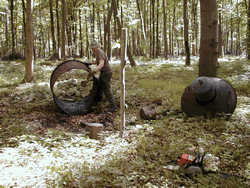 Fabrication du charbon de bois par Claude Schosseler : photo 1