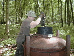 Fabrication du charbon de bois par Claude Schosseler : photo 15