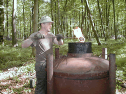 Fabrication du charbon de bois par Claude Schosseler : photo 16
